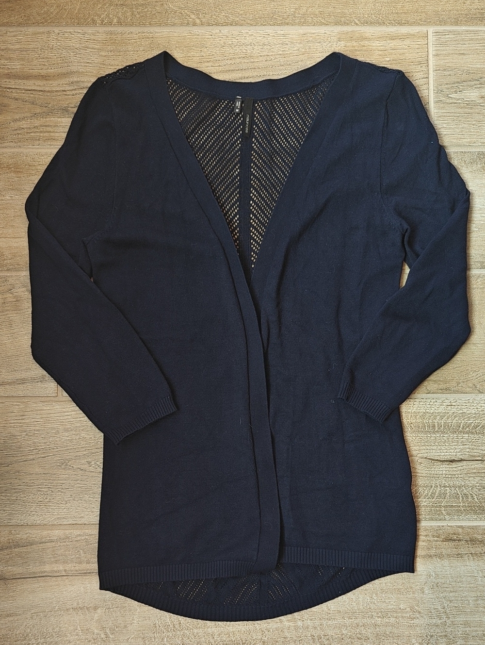EUC Navy Mesh Back Cardigan